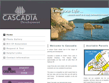 Tablet Screenshot of cascadia-development.com